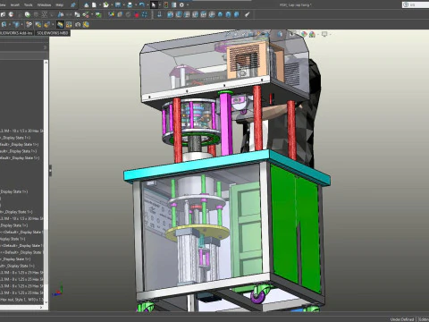 Vacuum Can Seaming Machine 3D Model