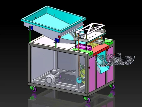 Quail Egg Shelling Machine SOLIDWORKS 2018 Model 3D