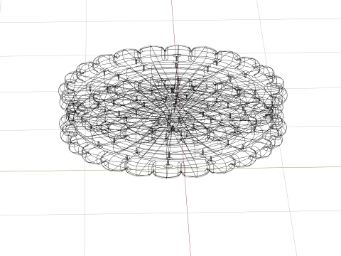 Бисквит с шоколадной начинкой 3D Модель