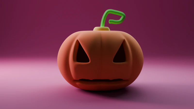 Джек О Фонарь Тыква 3D Модель .c4d .max .obj .3ds .fbx .stl .blend 