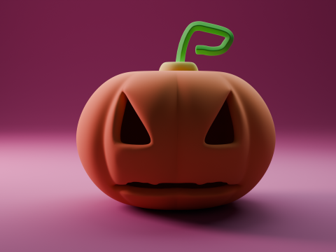 Jack O Lantern-pompoen 3D Model