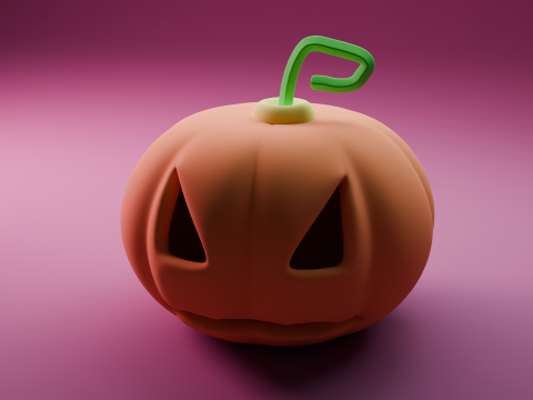 Zucca di Jack O'Lantern Modello 3D