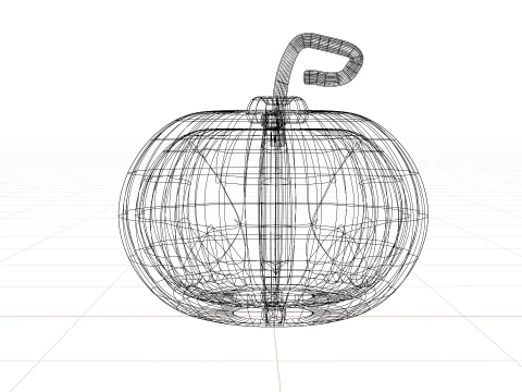 Джек О Фонарь Тыква 3D Модель