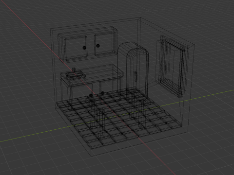 Stylized kitchen 3D Model