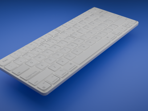 Apple-Tastatur 3D Modell