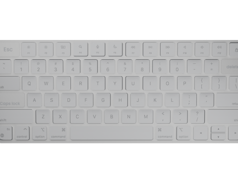 Apple-Tastatur 3D Modell
