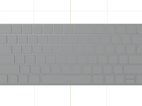 Apple-Tastatur 3D Modell