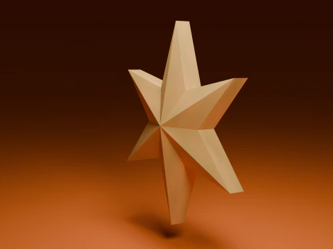 Рождественская звезда 3D Модель
