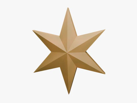 Рождественская звезда 3D Модель