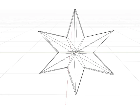 Рождественская звезда 3D Модель