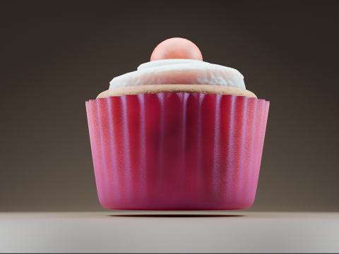 कप केक 3D मॉडल