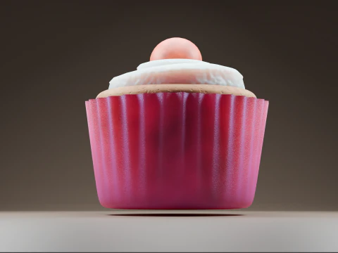 Torta in Coppa Modello 3D