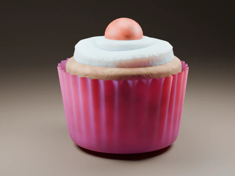 Cup Cake 3D Model