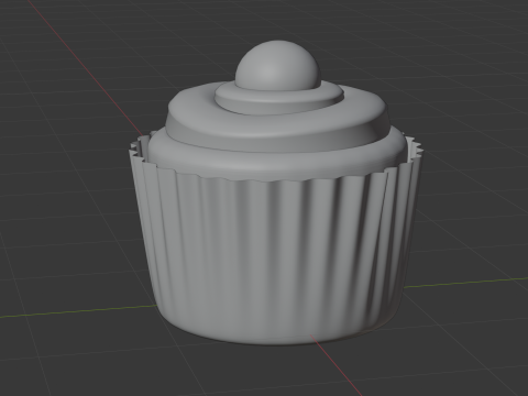 컵 케이크 3D 모델