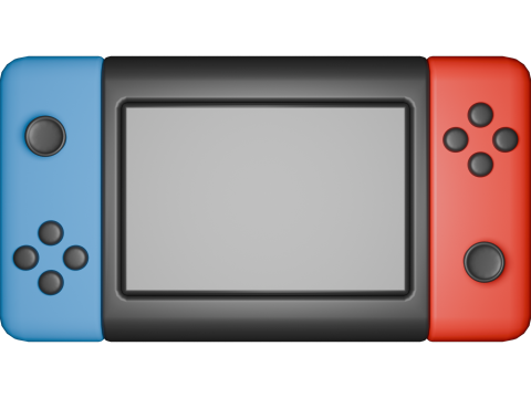 Nintendo Anahtarı Simgesi 3D Model