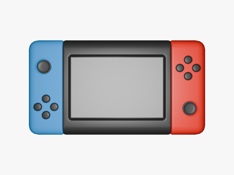 Nintendo Anahtarı Simgesi 3D Model