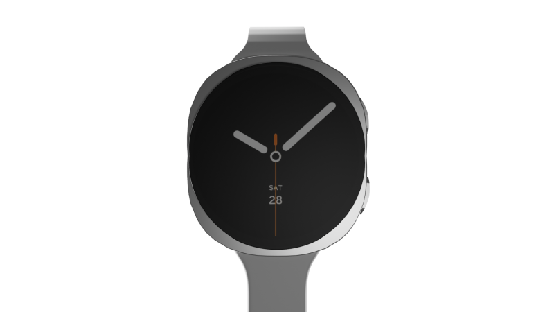 Relógio Samsung Galaxy 8 Modelo 3D .c4d .max .obj .3ds .fbx .stl .blend