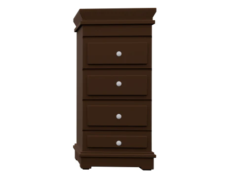 Old Vintage Furniture Pack 01 3D Model