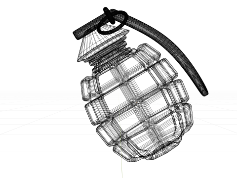 手榴弹 3D 模型