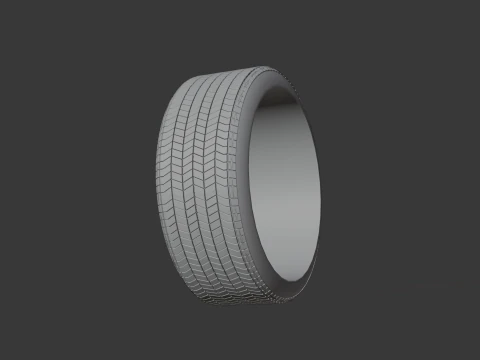 Автомобильная шина 3D Модель