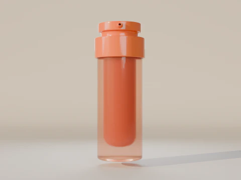 Portakallı Su Şişesi 3D Model