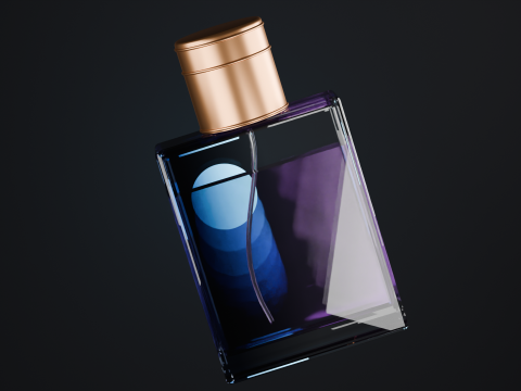 Kosmetische Parfümflasche 3D Modell