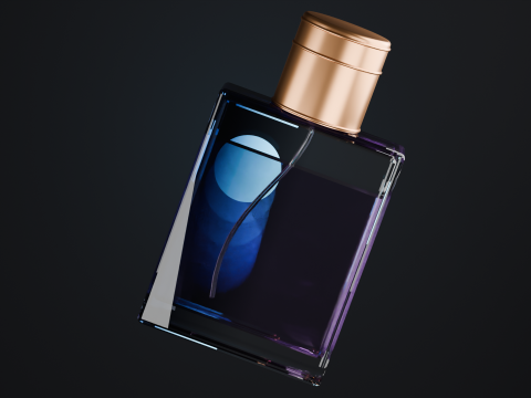 Kosmetische Parfümflasche 3D Modell