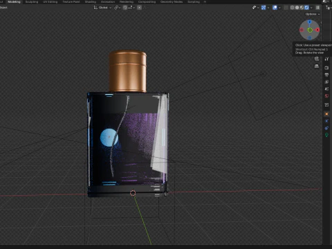 Cosmetic Perfume Bottle 3D Model