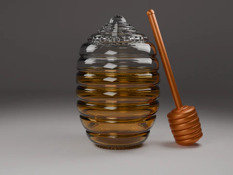 꿀단지 3D 모델
