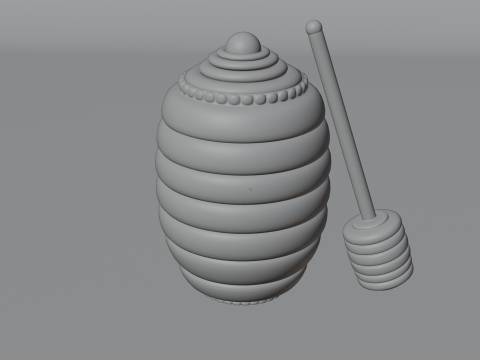 蜂蜜罐 3D 模型