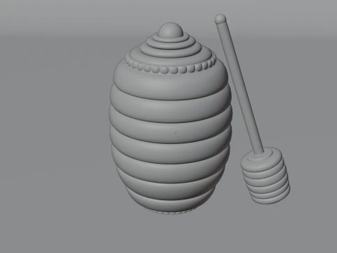 Honey jar 3D Model