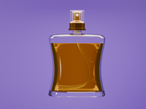 Maket botol parfum 01 Model 3D
