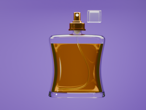 Maquete de frasco de perfume 01 Modelo 3D