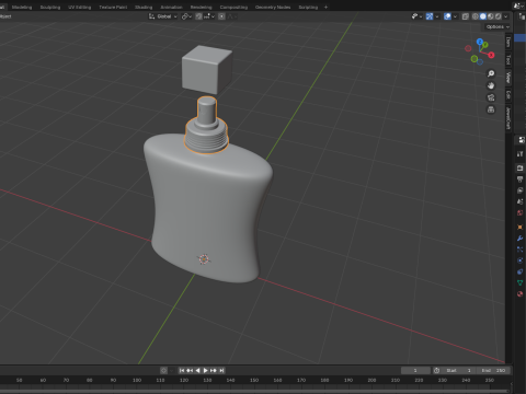Maquete de frasco de perfume 01 Modelo 3D