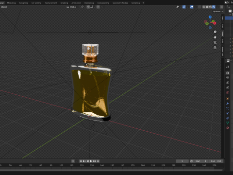 Maquete de frasco de perfume 01 Modelo 3D