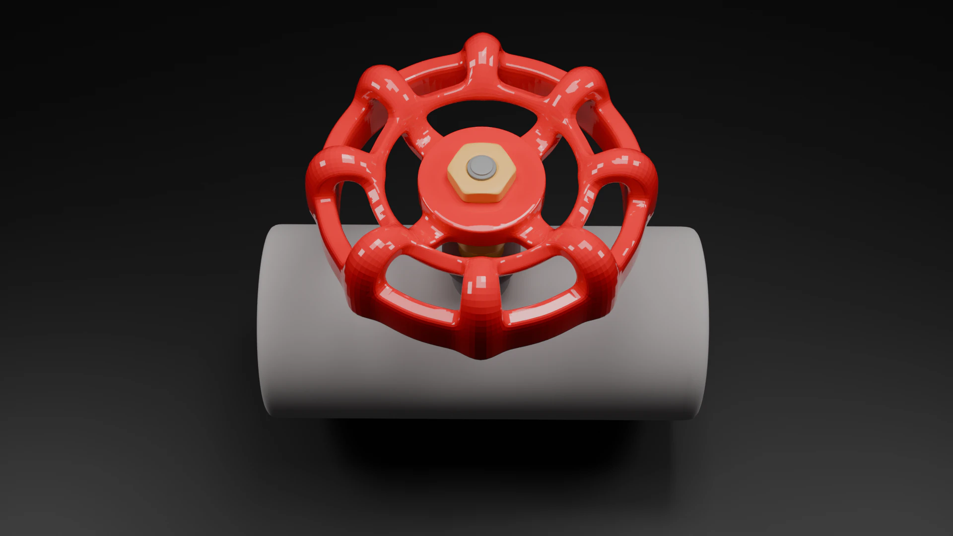 Manual Valve 3D Model .c4d .max .obj .3ds .fbx .stl .blend 