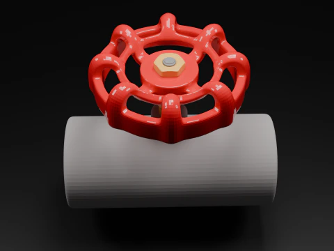 Manual Valve 3D Model
