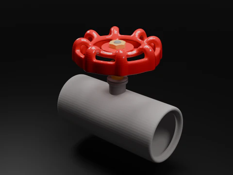 Manual Valve 3D Model