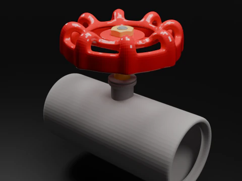 Manual Valve 3D Model