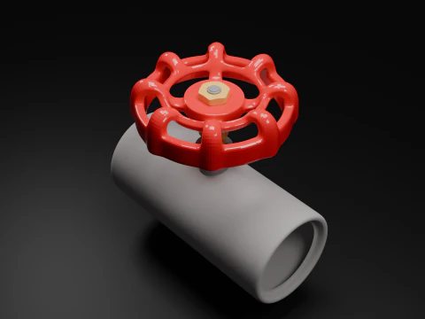 Manual Valve 3D Model