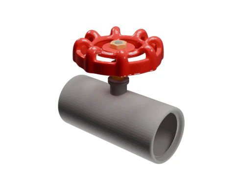 Manual Valve 3D Model