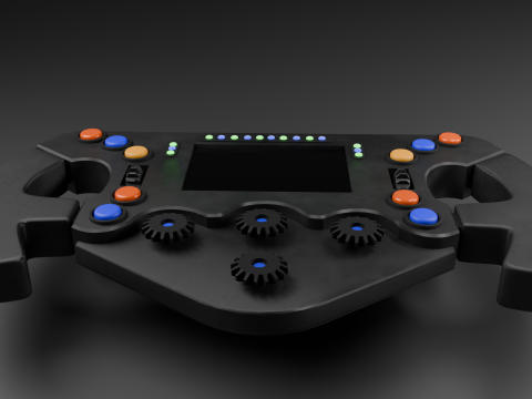 F1 Steering Wheel 3D Model