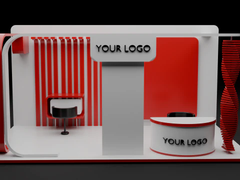 Exhibition booth 3D Model