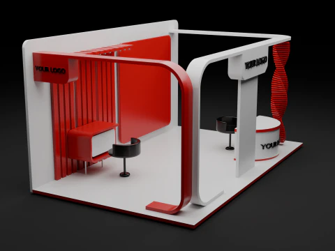 Exhibition booth 3D Model