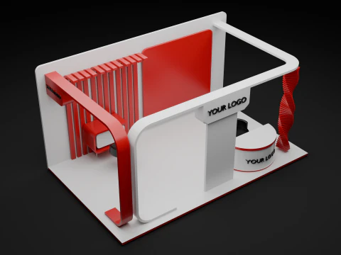 Exhibition booth 3D Model