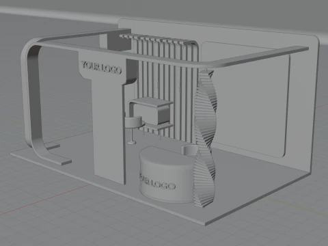 Exhibition booth 3D Model