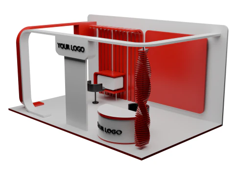 Exhibition booth 3D Model