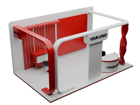 Exhibition booth 3D Model