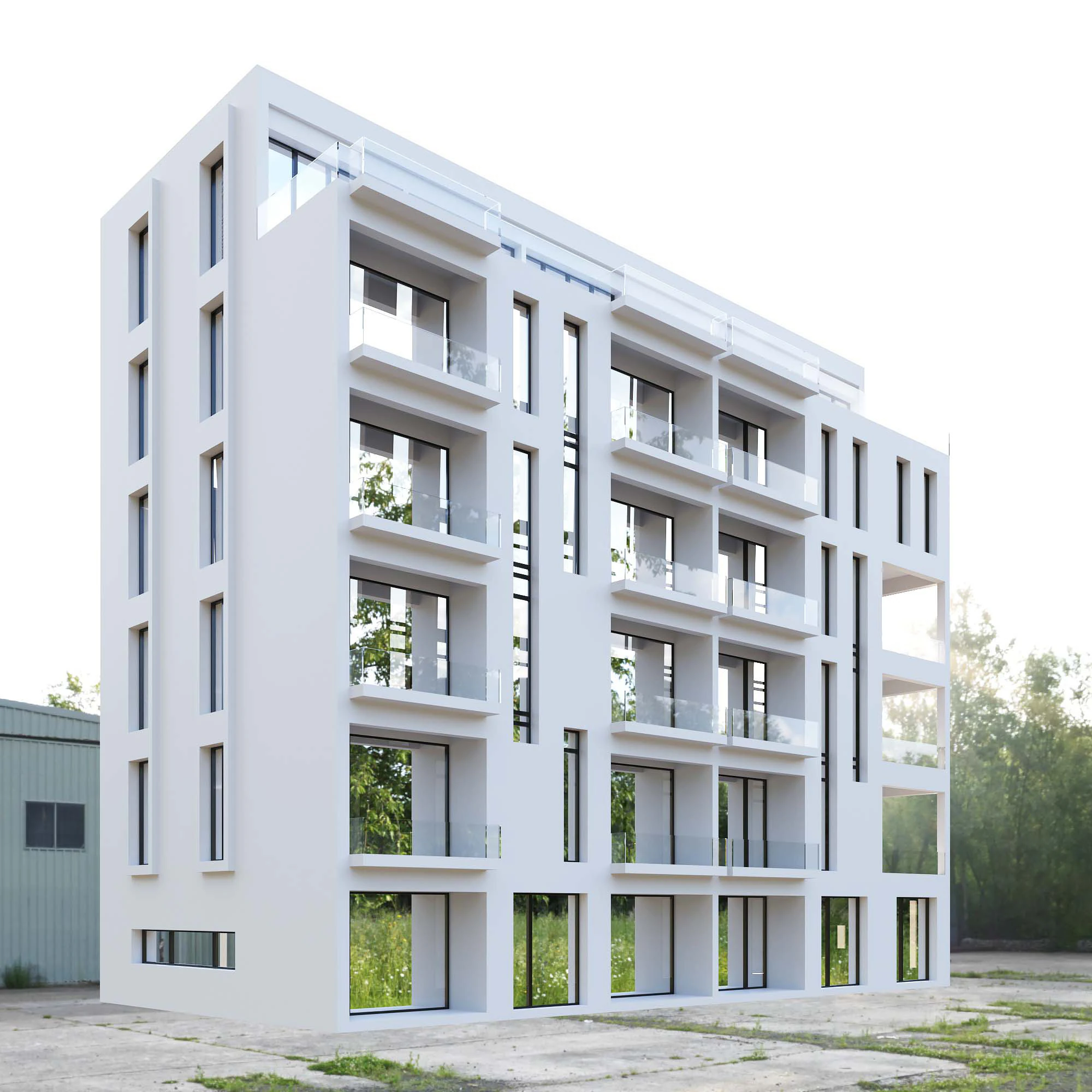 Building 01 3D Model .c4d .max .obj .3ds .fbx .stl .blend 