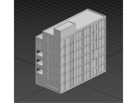 Modelo de impressão 3D Edifício 01 Modelo de Impressão 3D